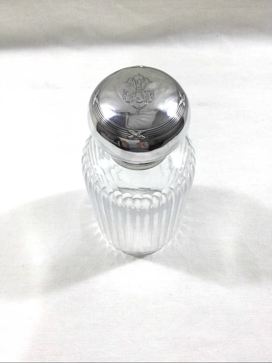 Saglier Frères - Flacon De Toilette Cristal Et Argent -photo-2