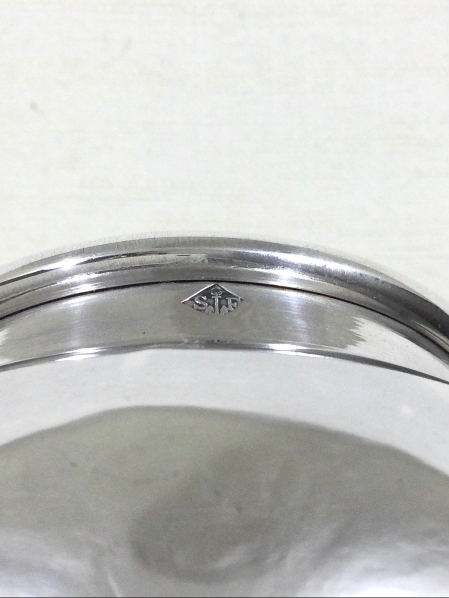 Saglier Frères - Flacon De Toilette Cristal Et Argent -photo-1