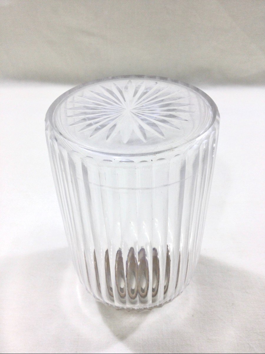 Saglier Frères - Flacon De Toilette Cristal Et Argent -photo-7