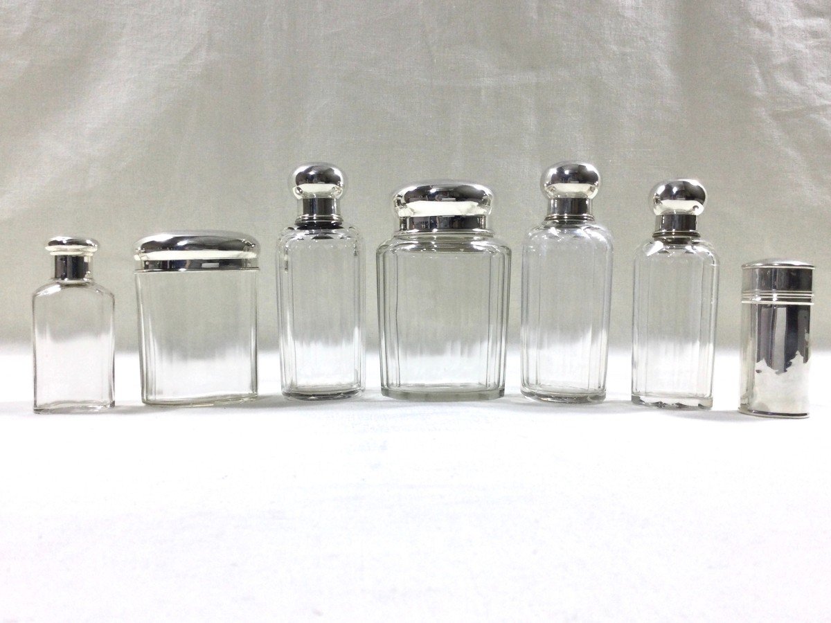 Set Of Crystal And Silver Bottles-photo-3