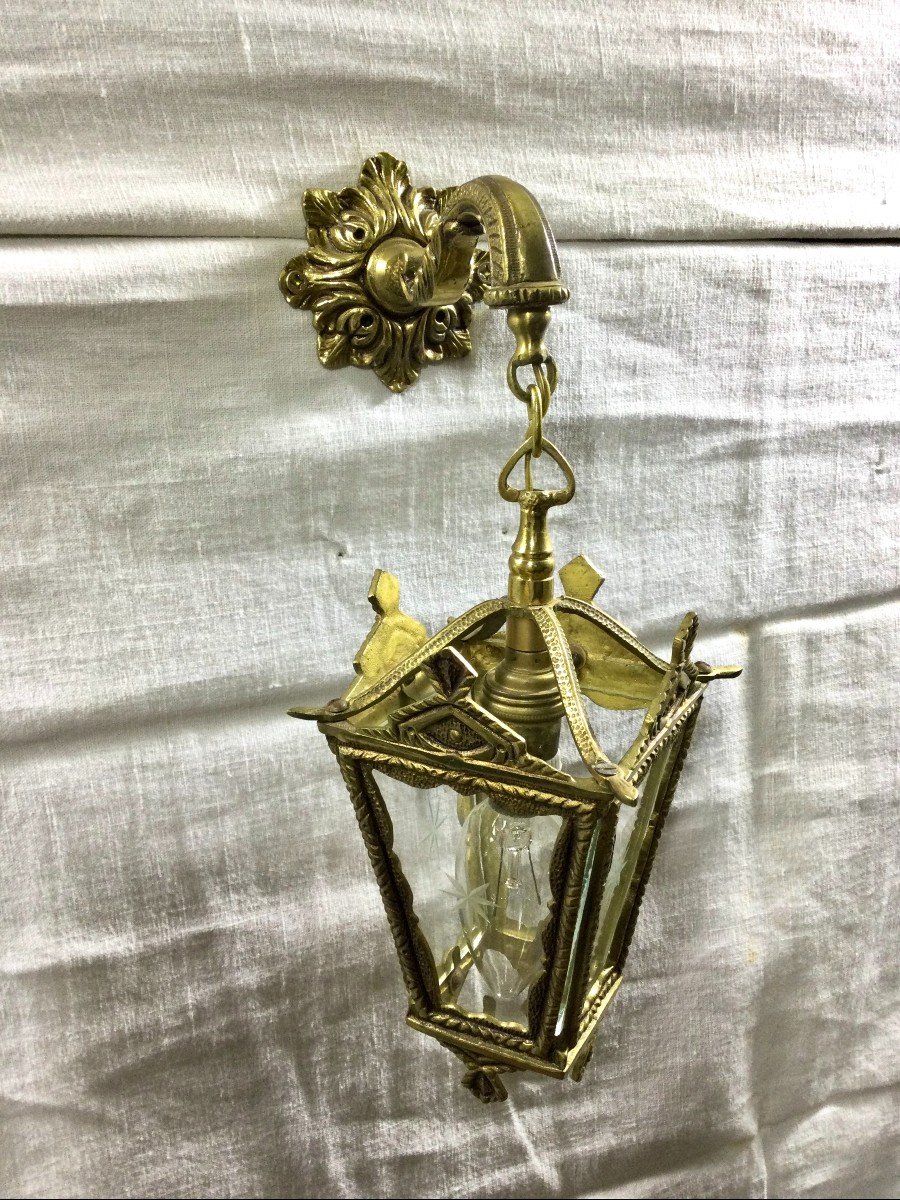 Bronze Lantern With Starry Glasses-photo-2