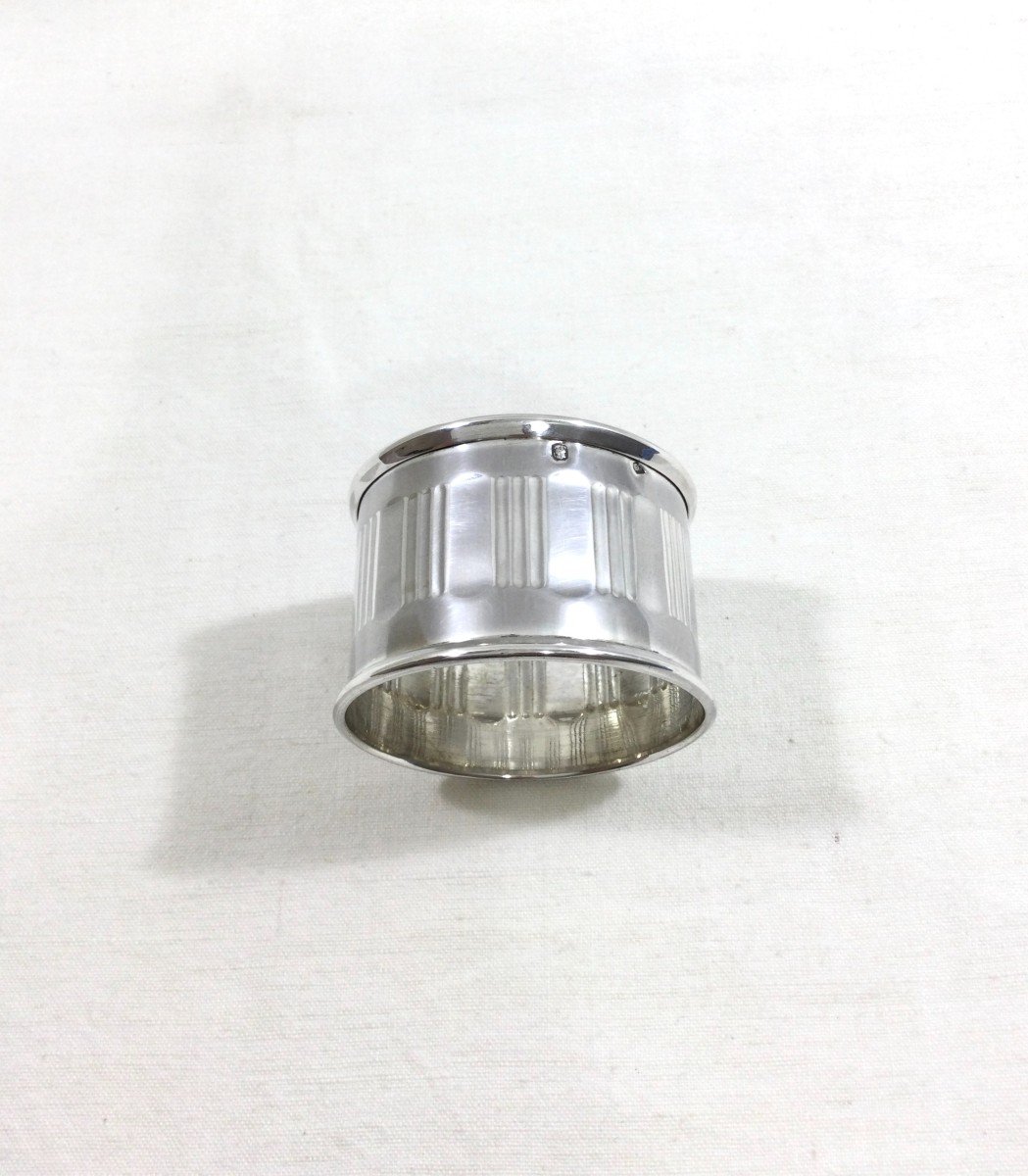 Pierre Bezon - Art Deco Silver Napkin Ring