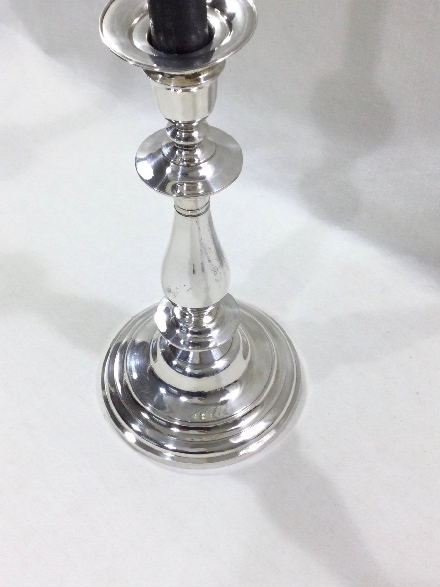 Christofle - Pair Of Candlesticks-photo-3