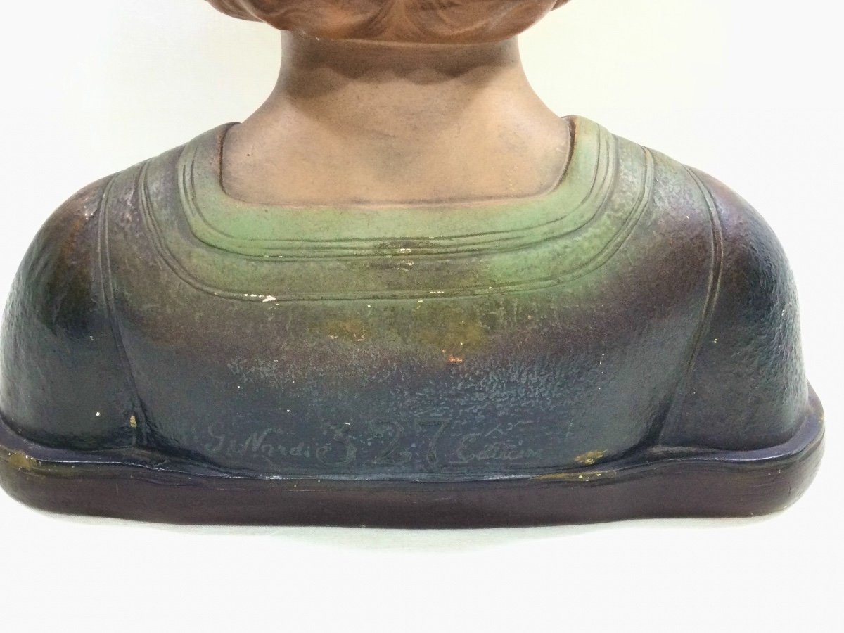 G. Nordi - Bust Of Young Girl "jacqueline"-photo-4