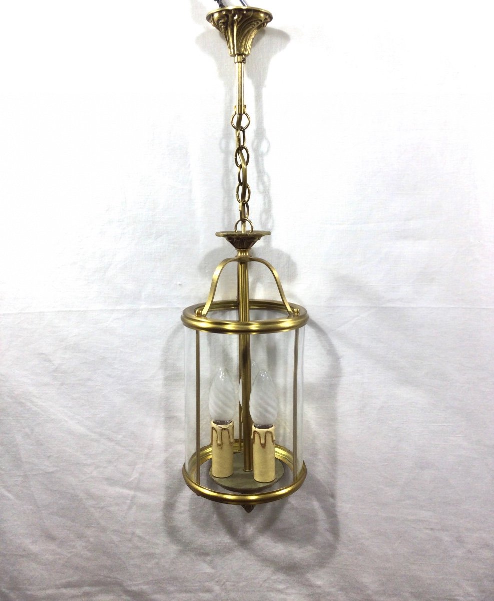 Lantern 3 Lights Bronze And Brass-photo-2