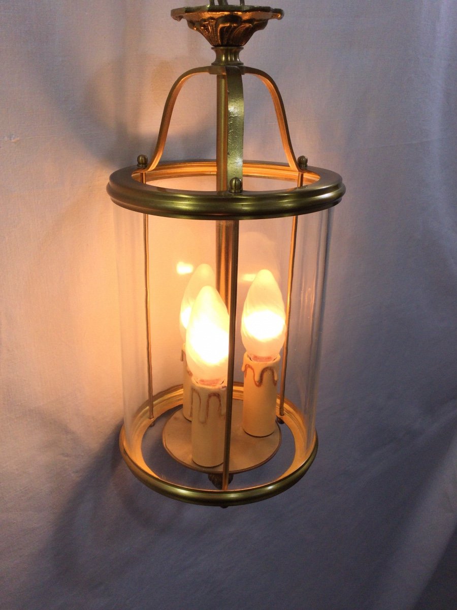 Lantern 3 Lights Bronze And Brass-photo-7