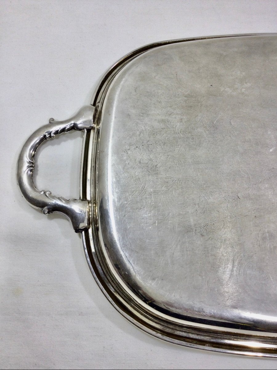 Tray With Silver Metal Handles-photo-5