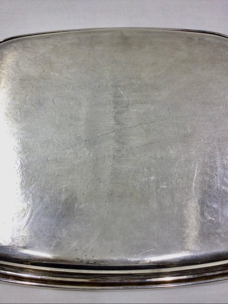 Tray With Silver Metal Handles-photo-6