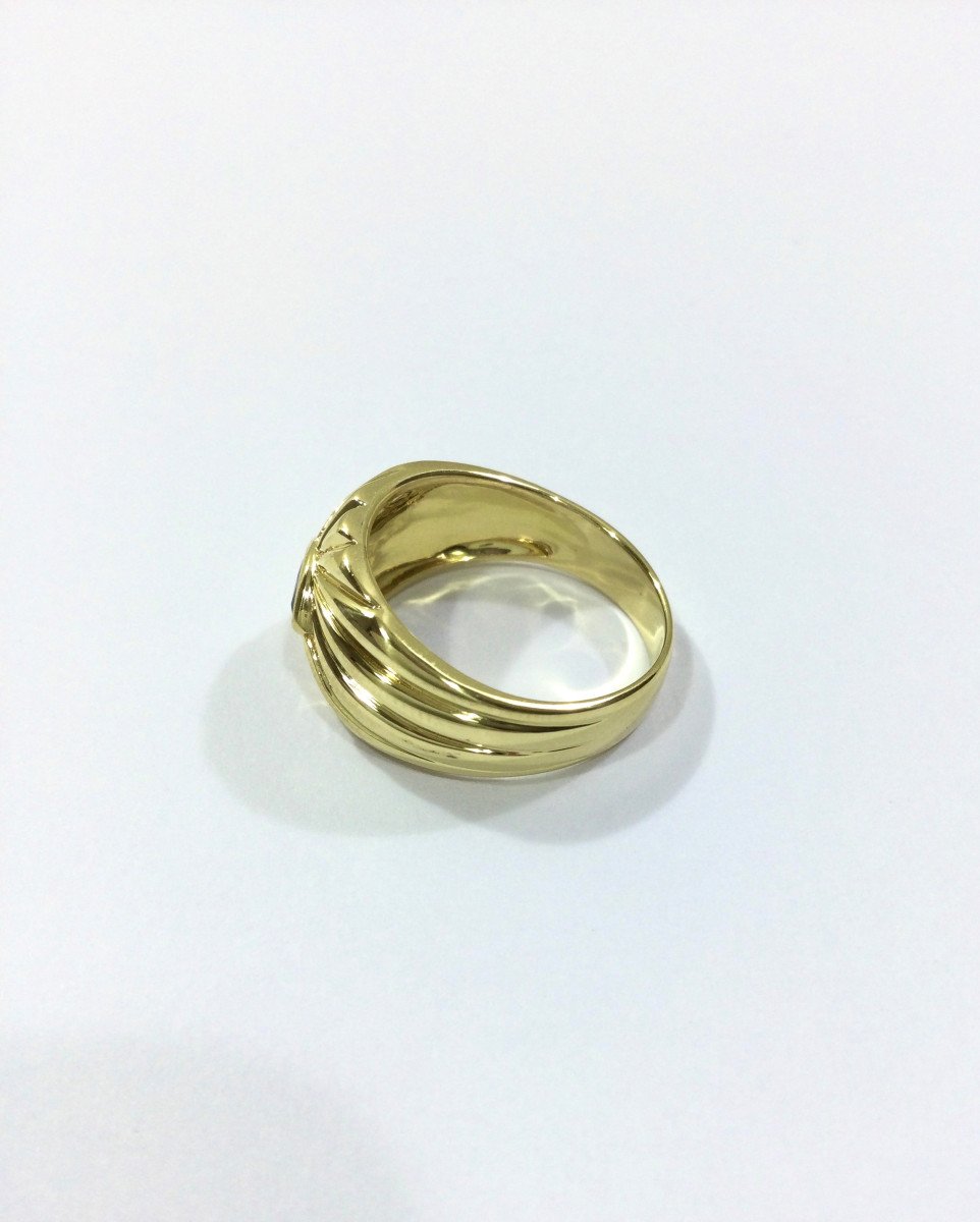 Sapphire And Diamond Gold Ring-photo-3