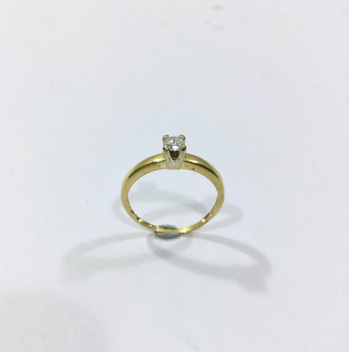 Yellow Gold And Diamond Solitaire-photo-5