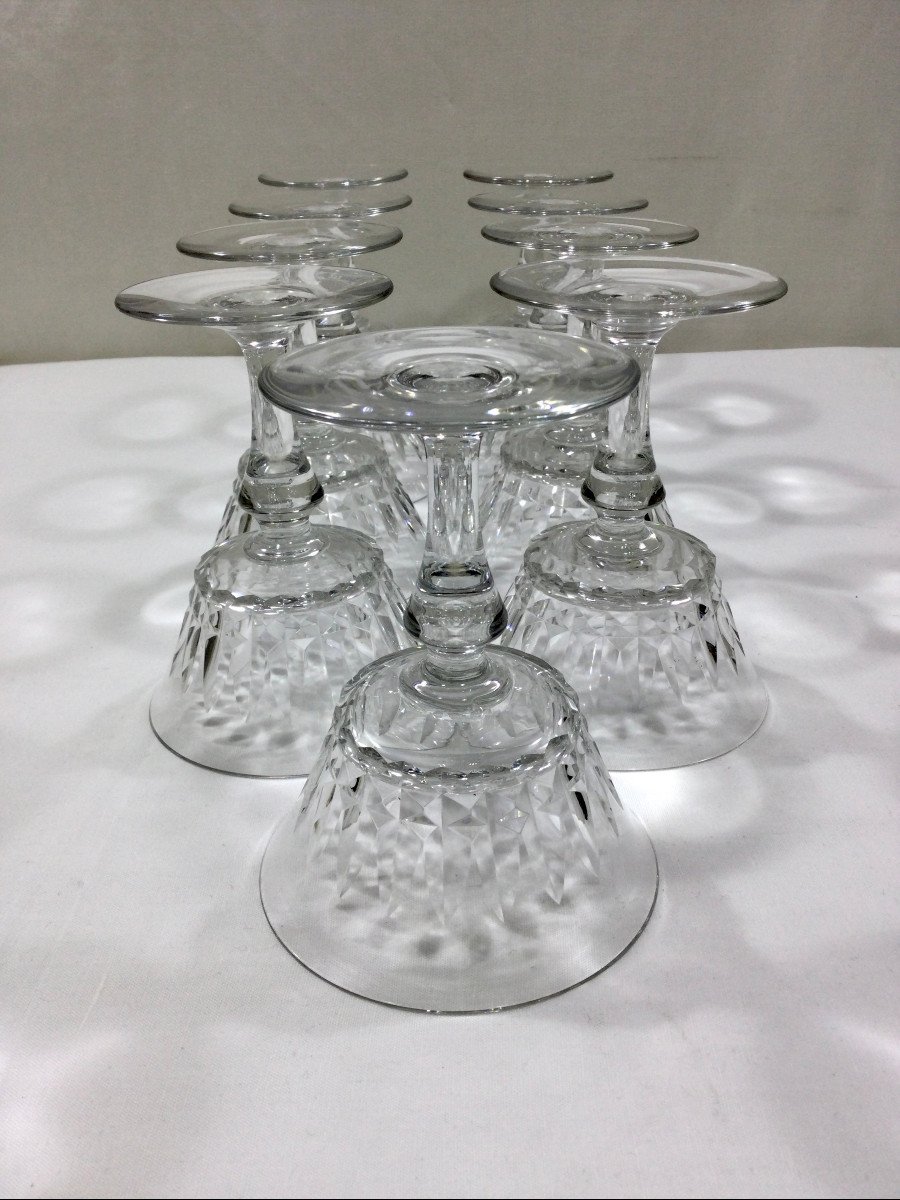 Baccarat - 9 Champagne Glasses Piccadilly-photo-2