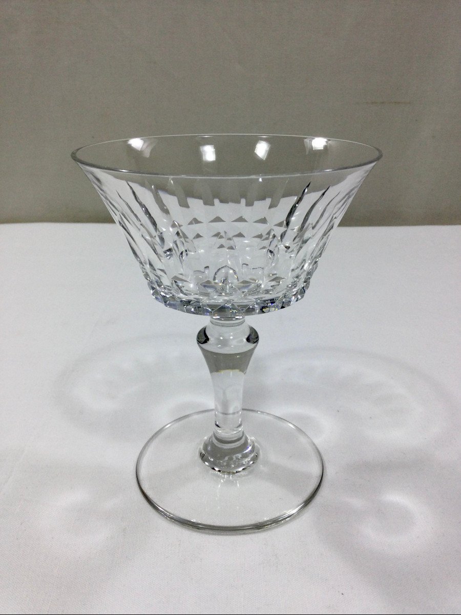 Baccarat - 9 Champagne Glasses Piccadilly-photo-4