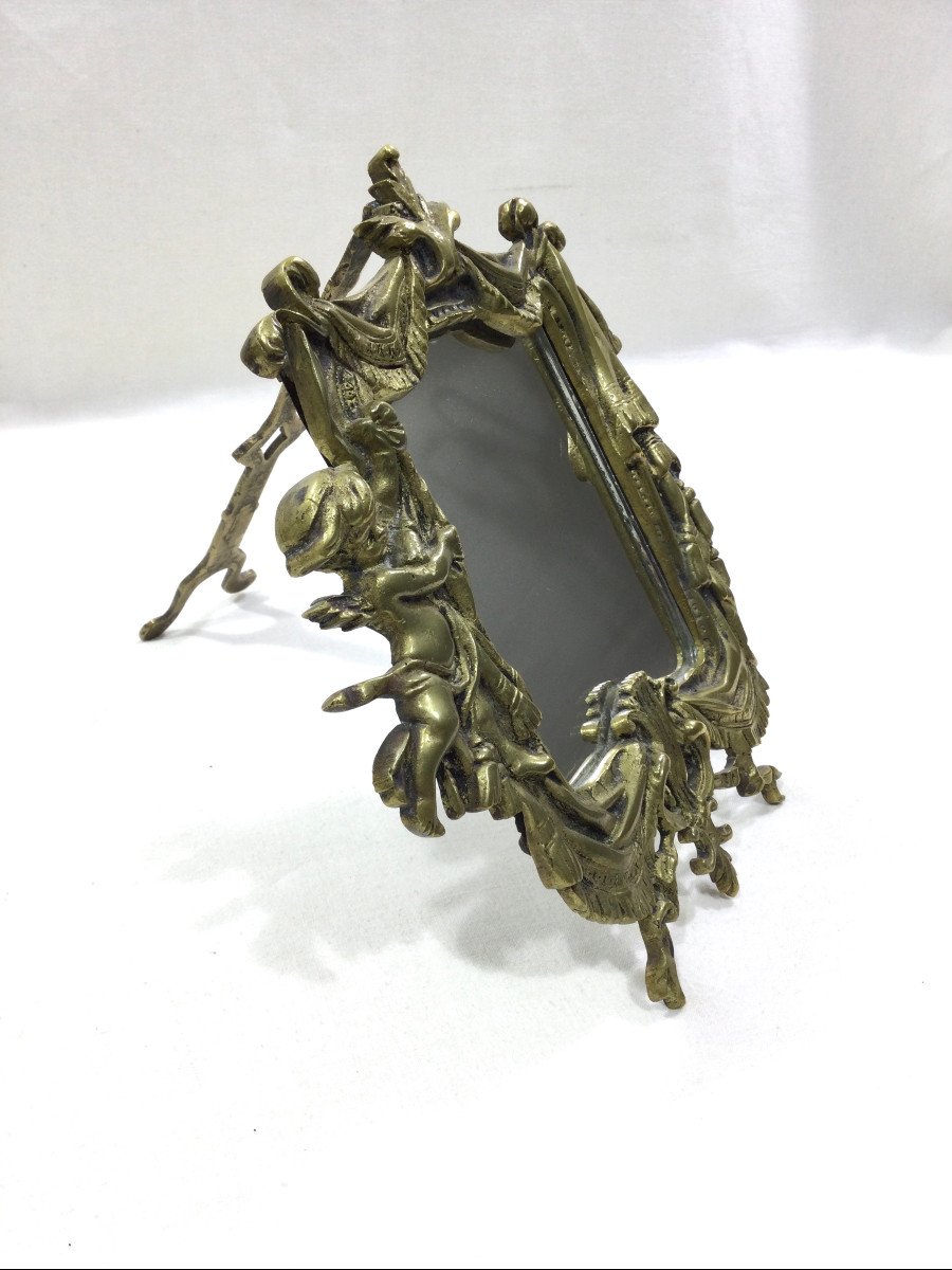 Louis XVI Style Bronze Mirror-photo-2