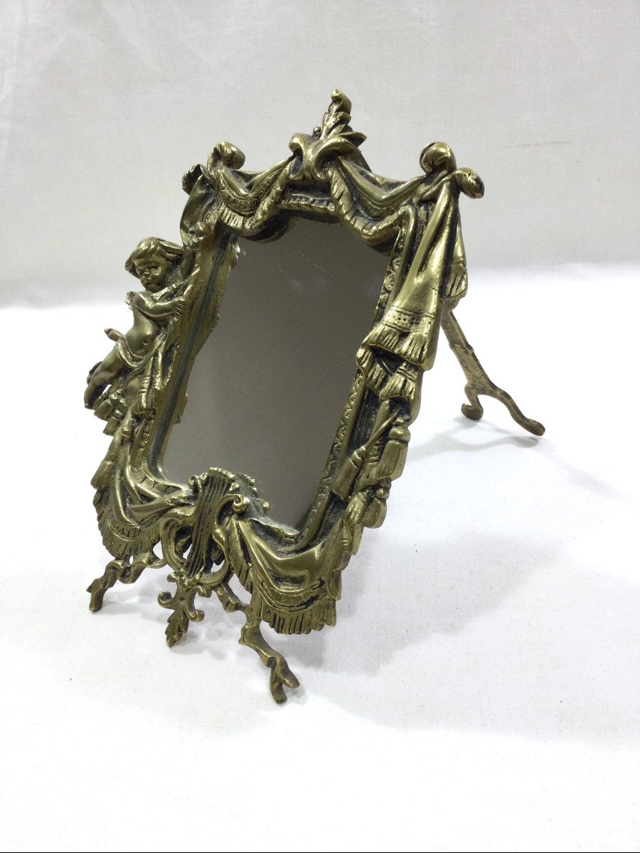 Louis XVI Style Bronze Mirror-photo-2