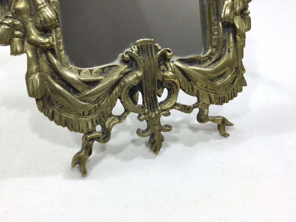 Louis XVI Style Bronze Mirror-photo-3