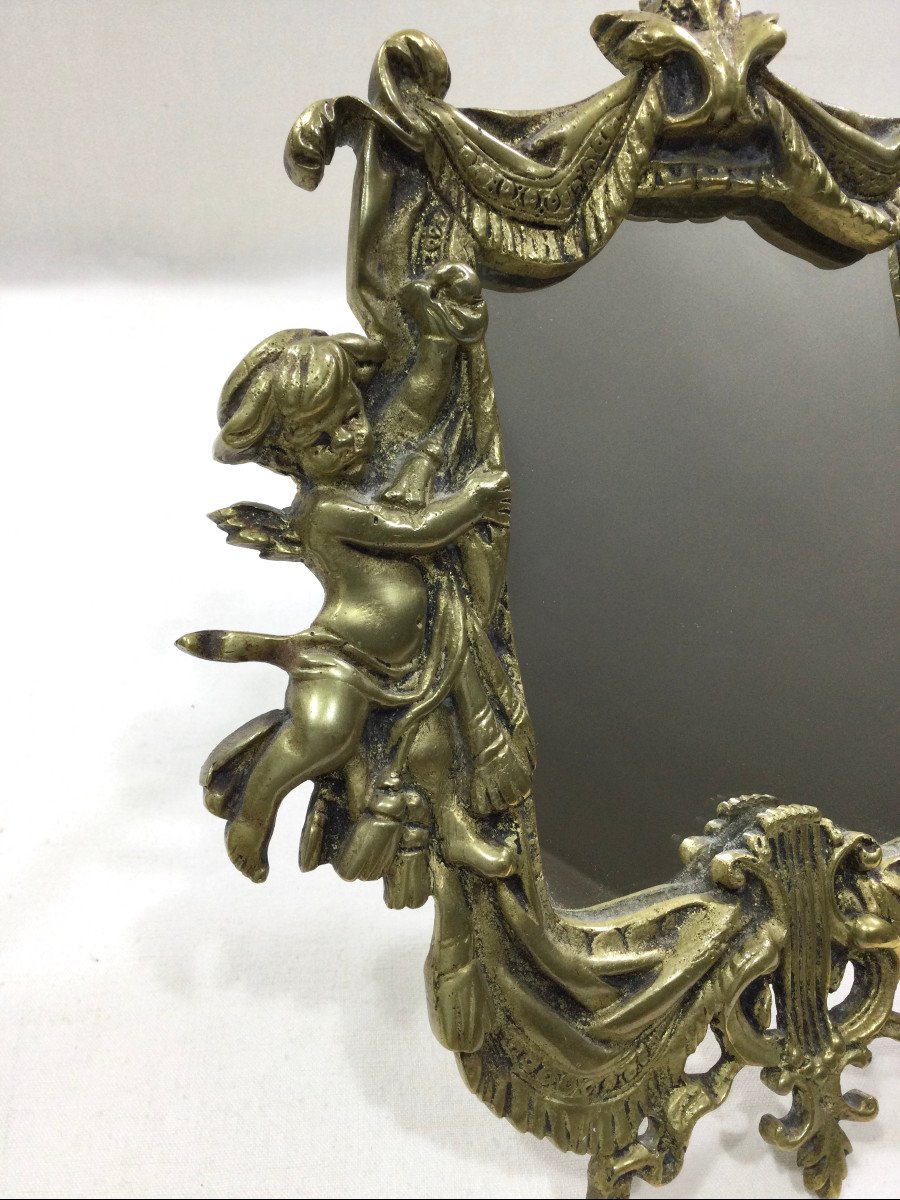 Miroir En Bronze De Style Louis XVI -photo-4