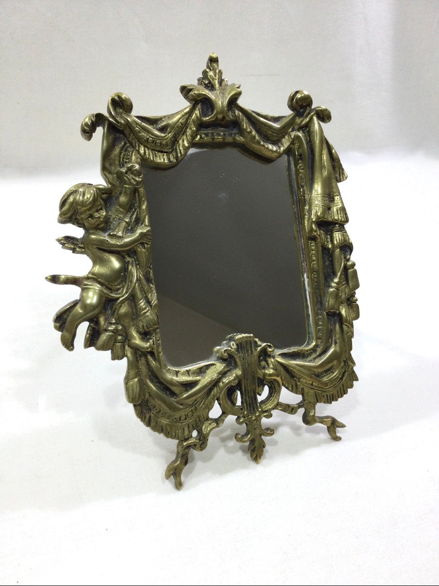 Louis XVI Style Bronze Mirror