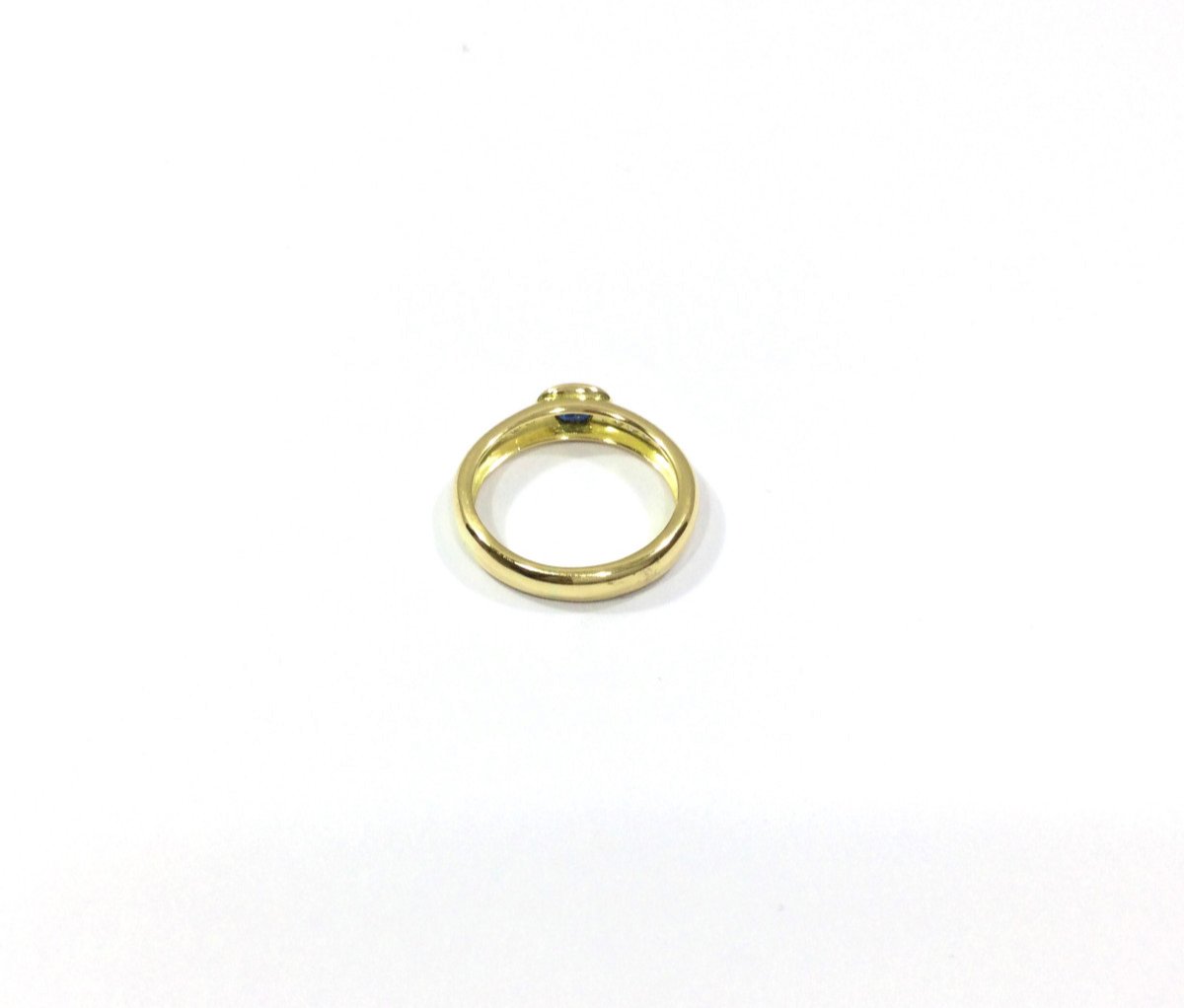 Diamond And Sapphire Gold Ring-photo-2