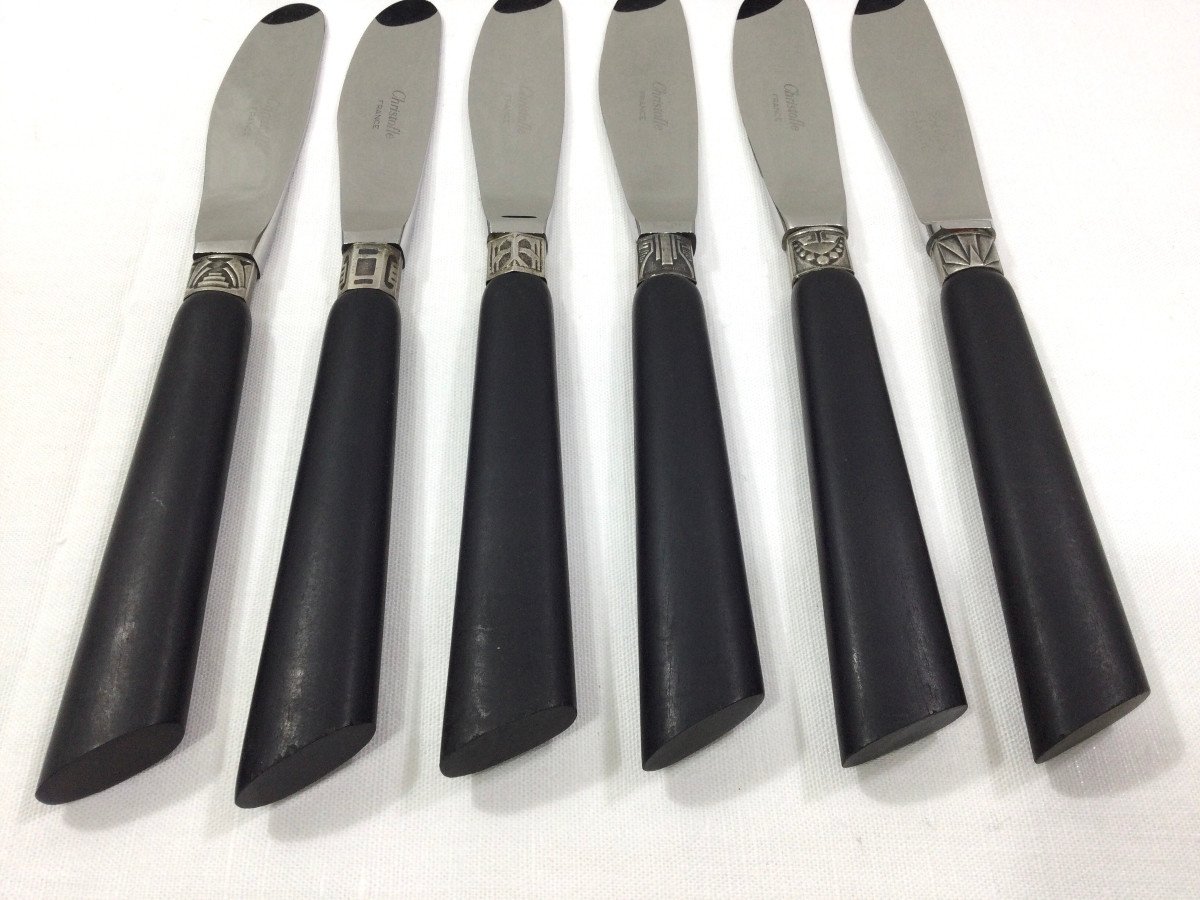 Christofle - Set Of 12 Butter Knives-photo-2