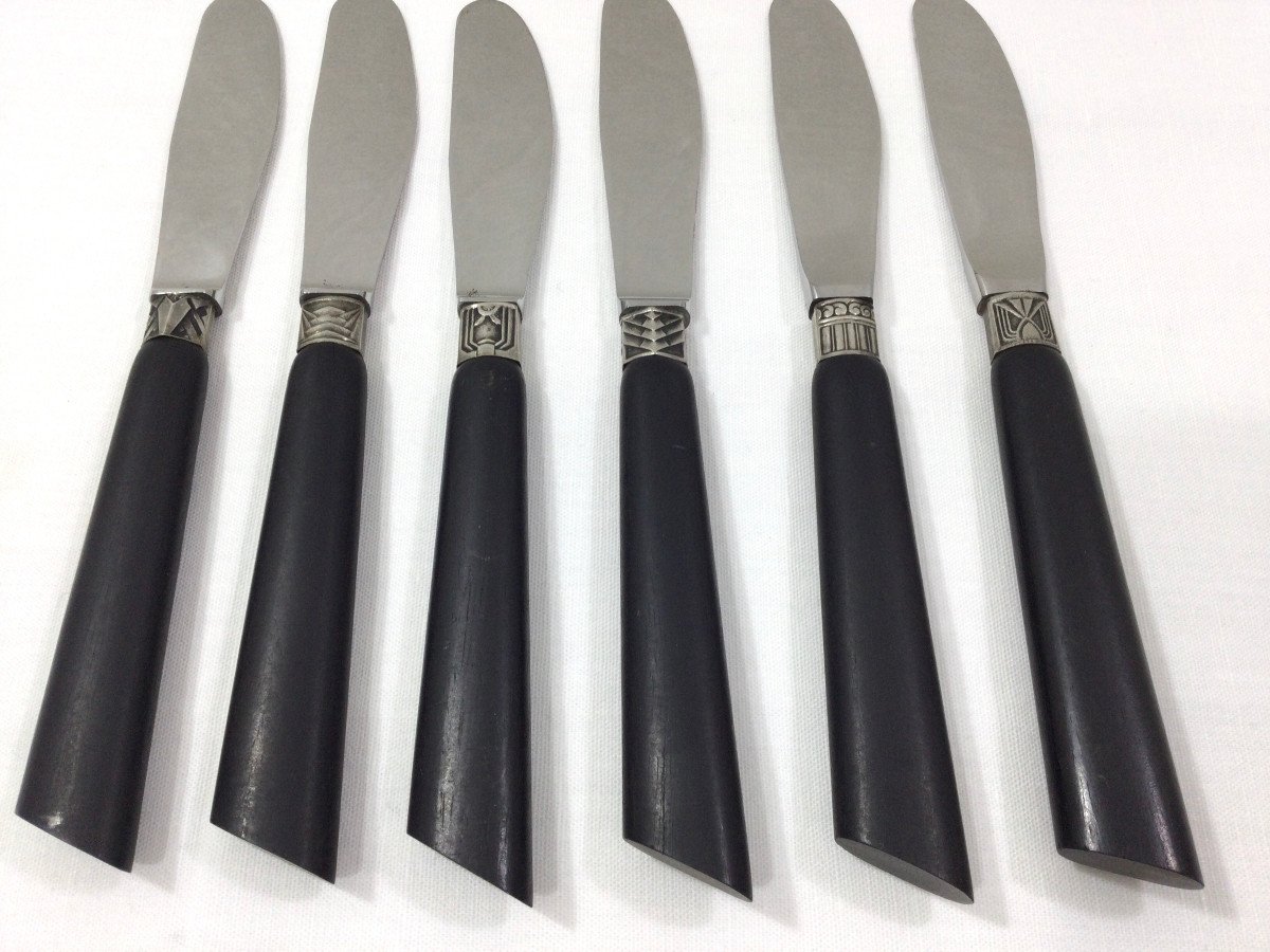 Christofle - Set Of 12 Butter Knives-photo-5