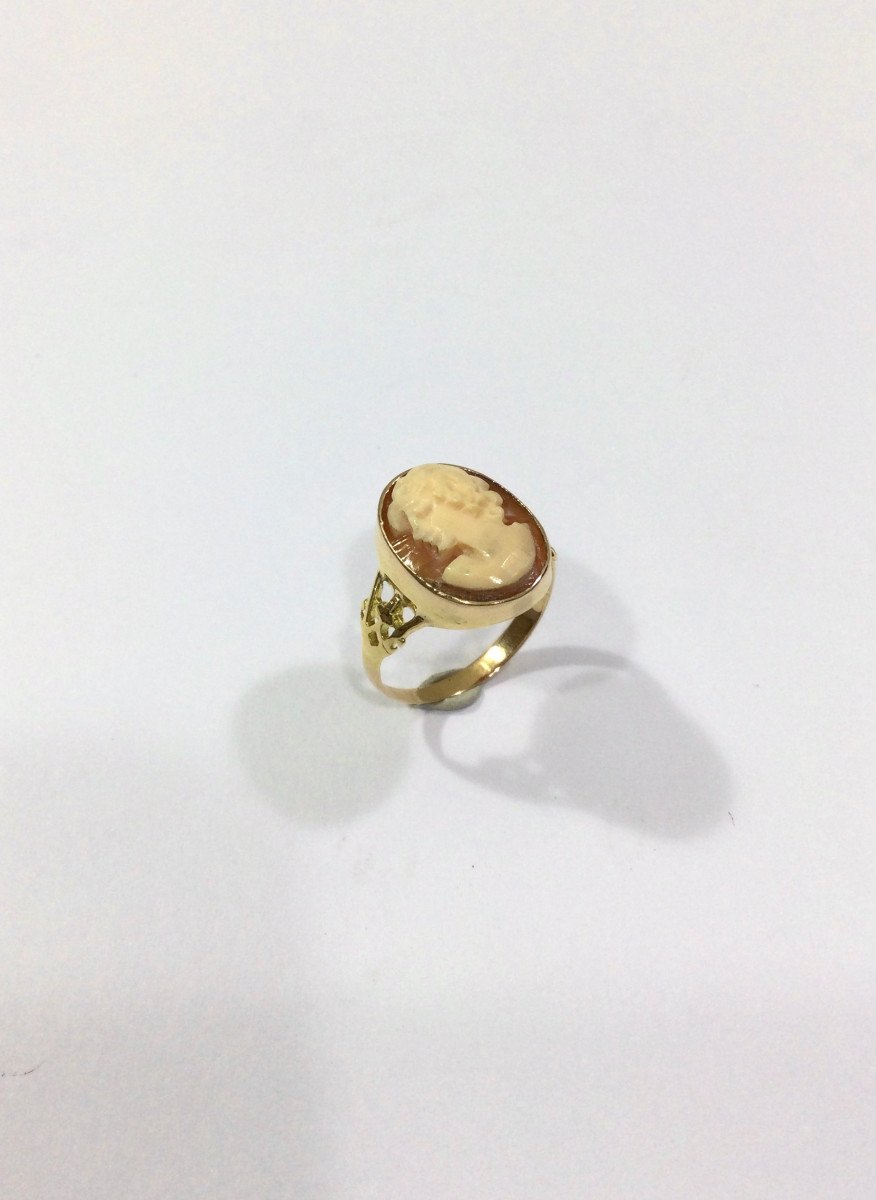 Gold And Cameo Ring-photo-2