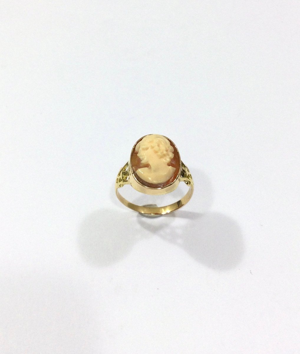 Gold And Cameo Ring-photo-3