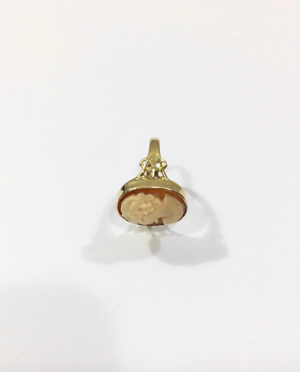 Gold And Cameo Ring-photo-5