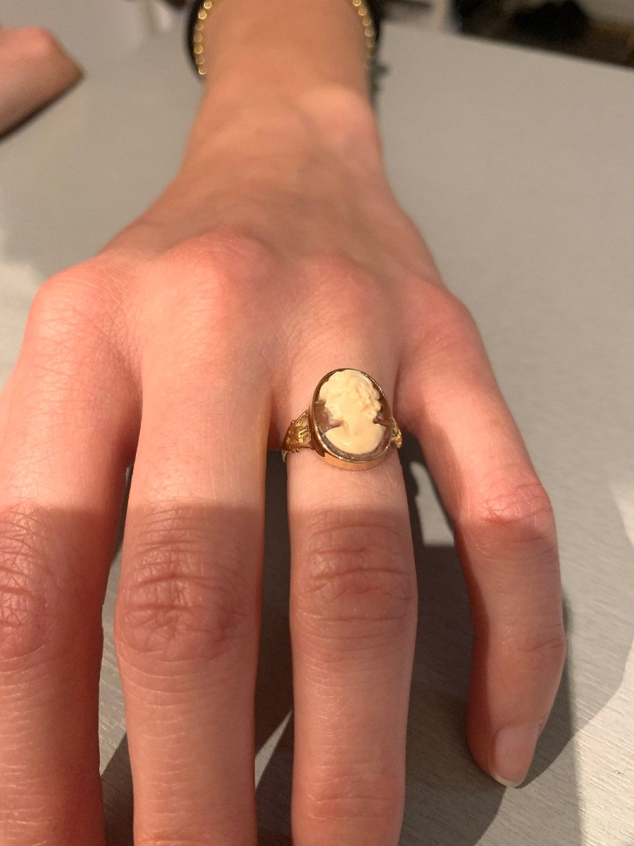 Gold And Cameo Ring-photo-7