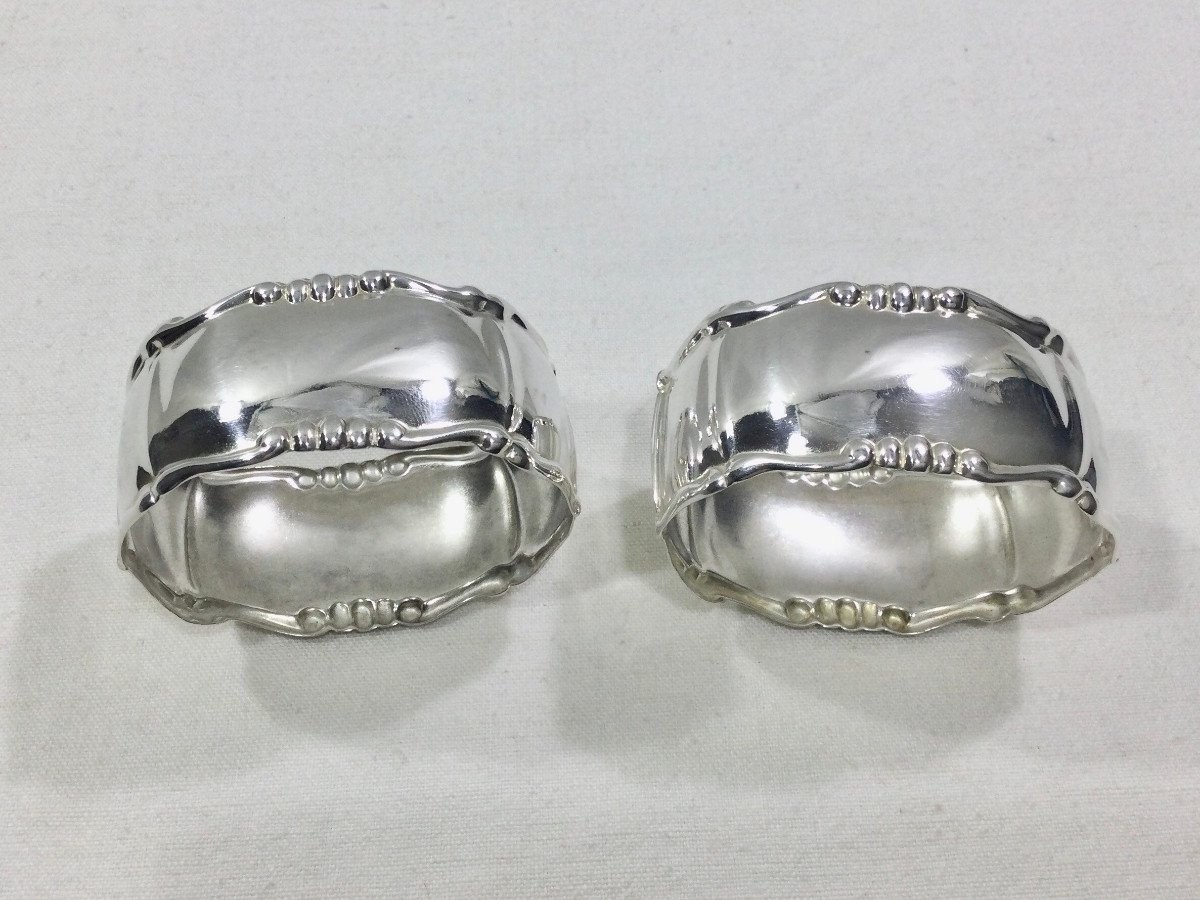 Pair Of Silver Napkin Rings-photo-5