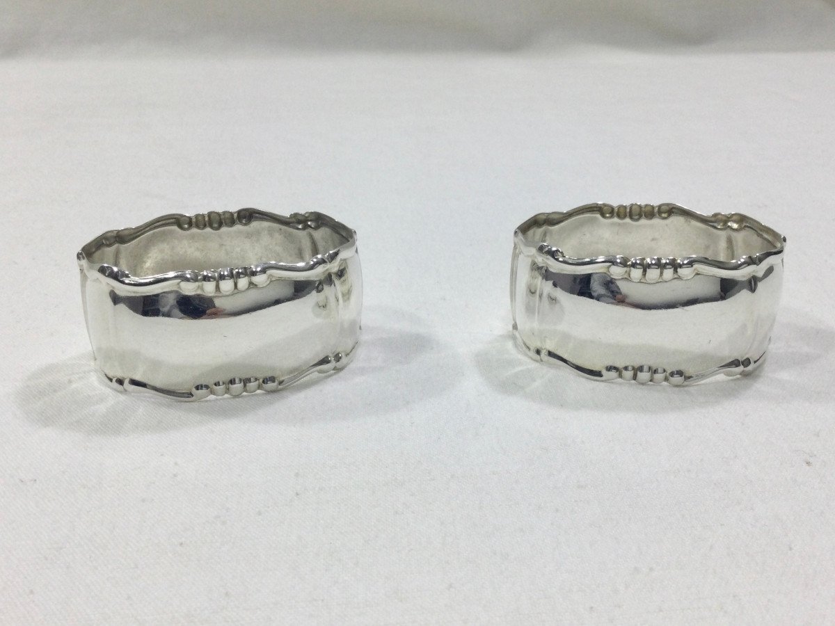 Pair Of Silver Napkin Rings