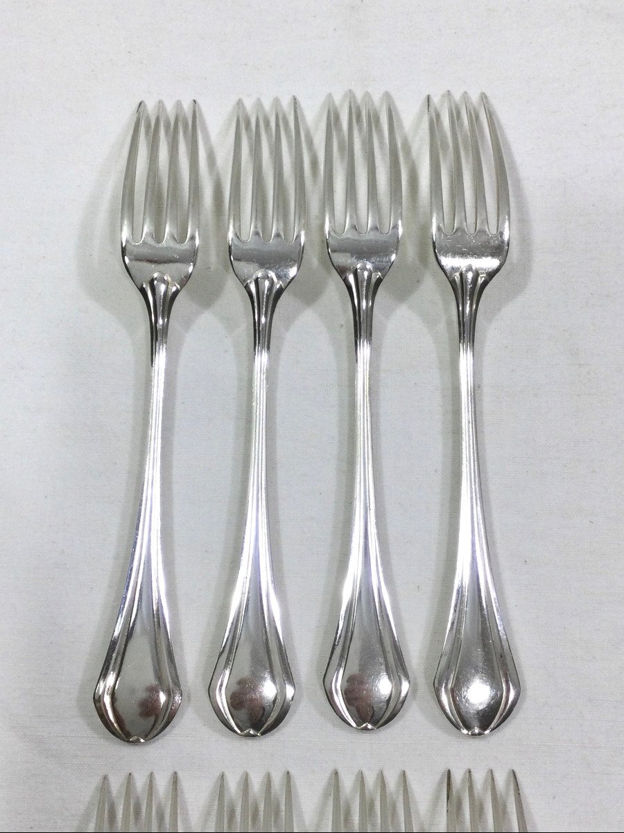 Christofle - 8 Dessert Forks Printania-photo-3