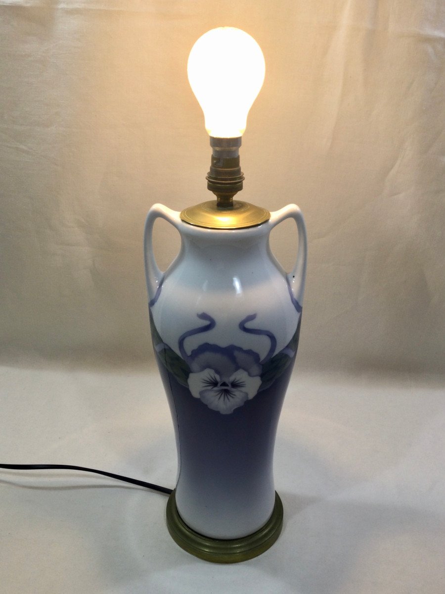 Royal Copenhagen - Pied De Lampe En Porcelaine -photo-7