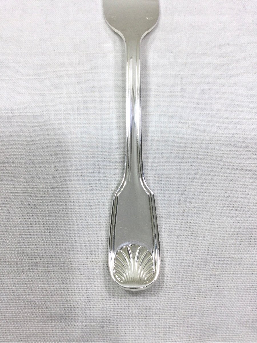 12 Shell Model Cake Forks-photo-4