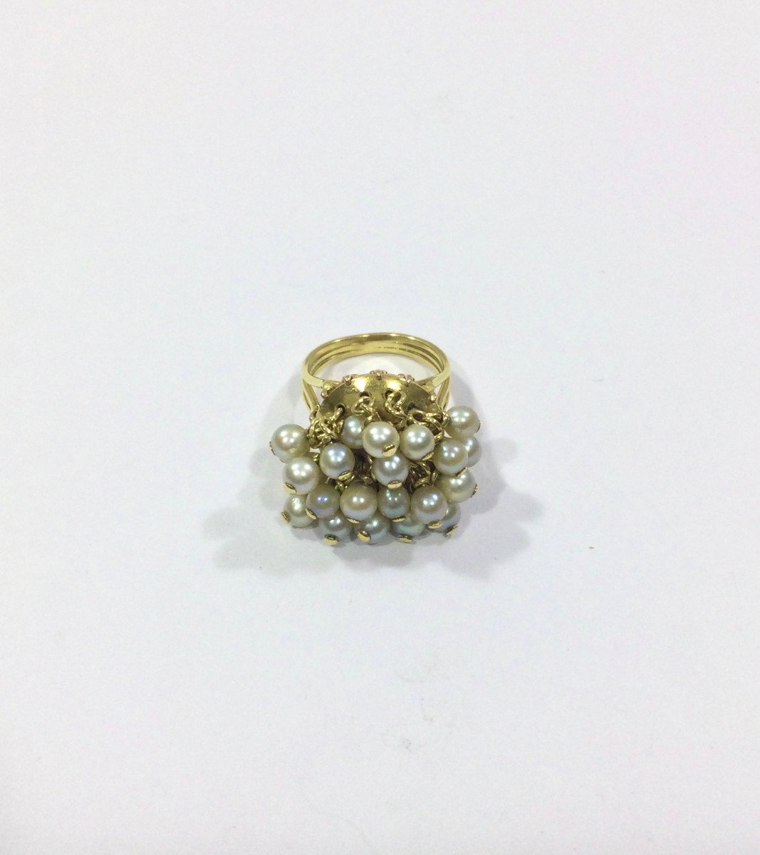 Gold And Pearl Ring-photo-2