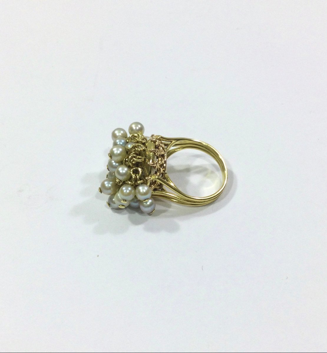 Gold And Pearl Ring-photo-3