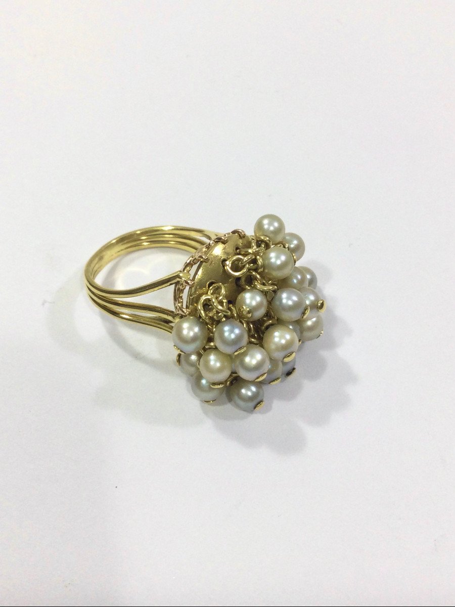 Gold And Pearl Ring-photo-1