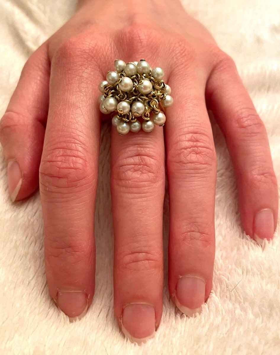 Gold And Pearl Ring-photo-7