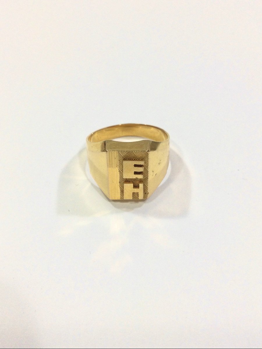 Eh Gold Signet Ring-photo-4