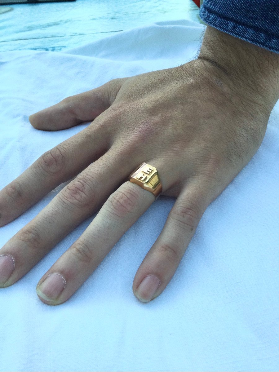 Eh Gold Signet Ring-photo-7