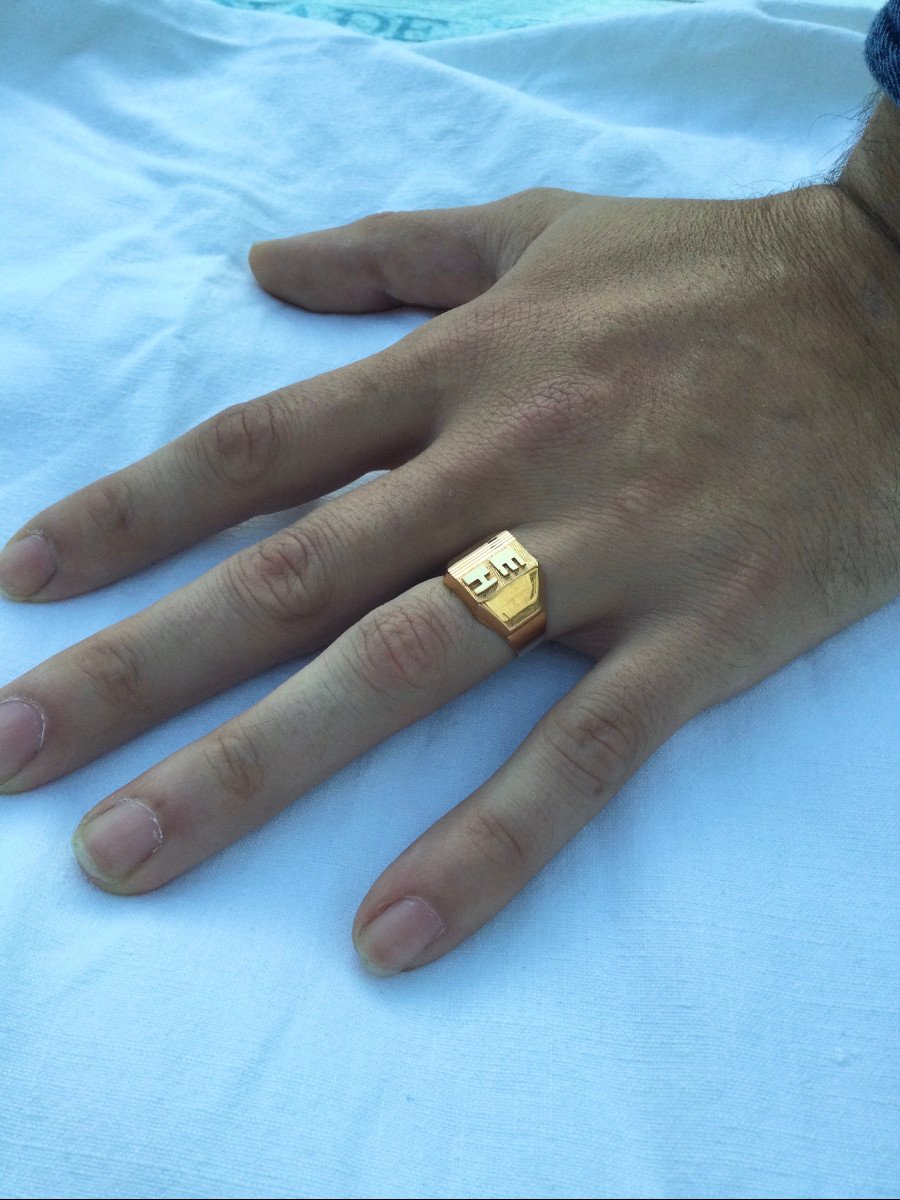 Eh Gold Signet Ring-photo-8