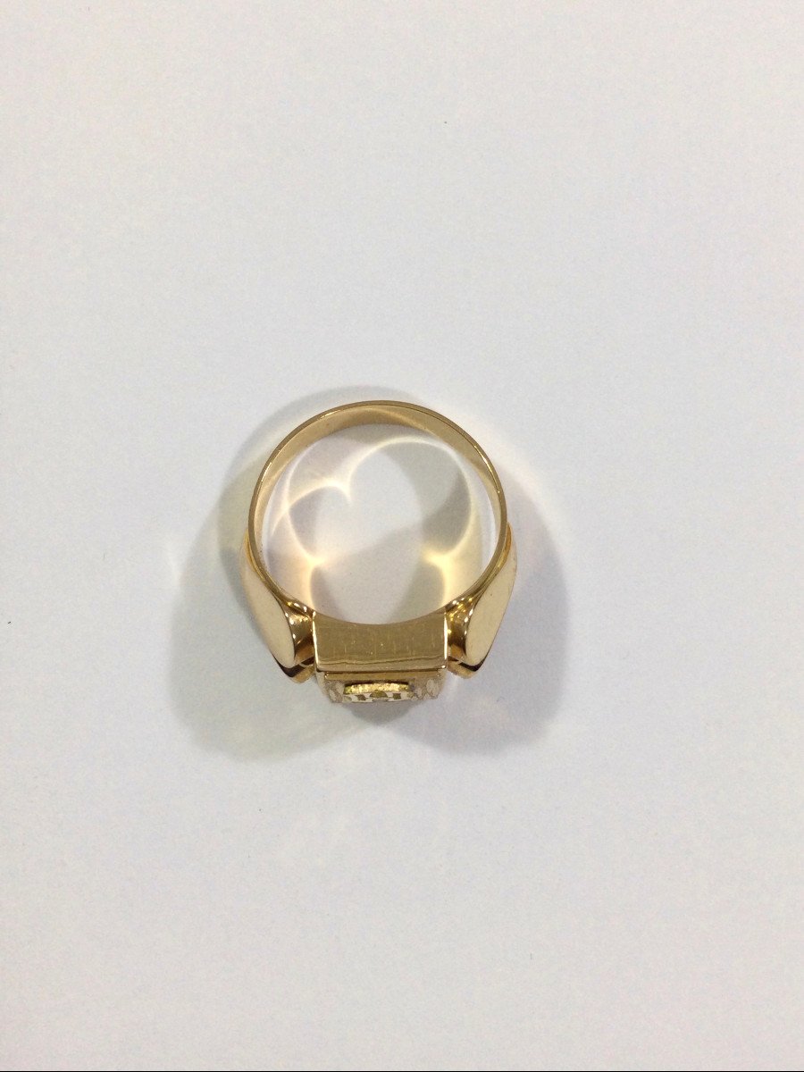 Signet Ring In Rose Gold H-photo-6