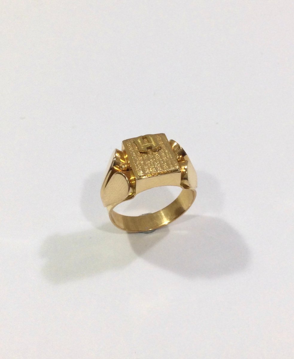 Signet Ring In Rose Gold H