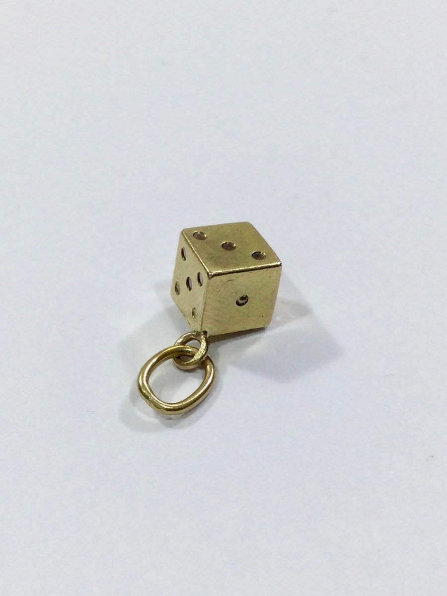 Gold Dice Pendant-photo-5