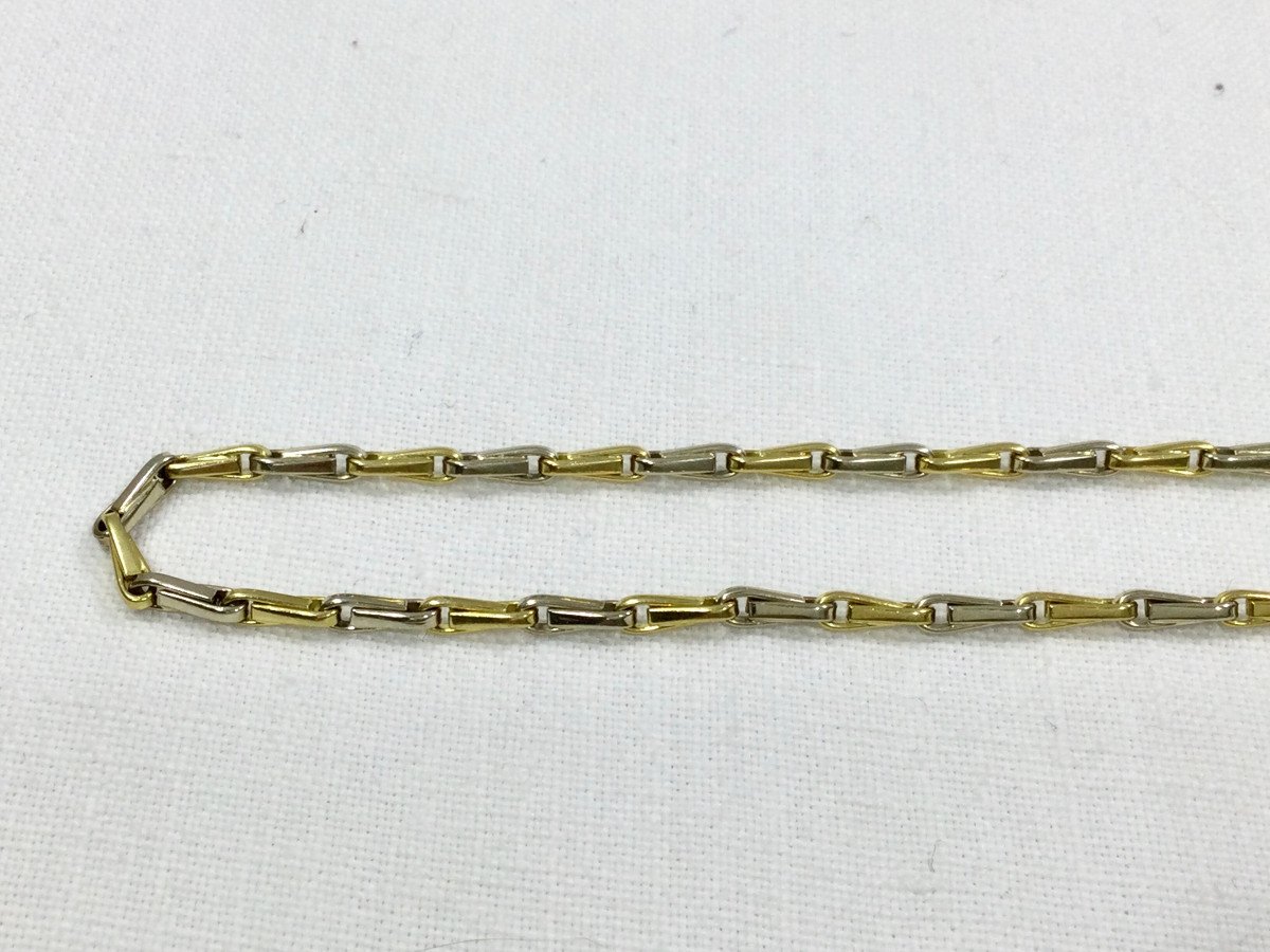 Yellow And White Gold Chain-photo-3