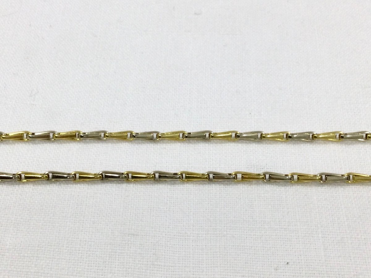 Yellow And White Gold Chain-photo-4