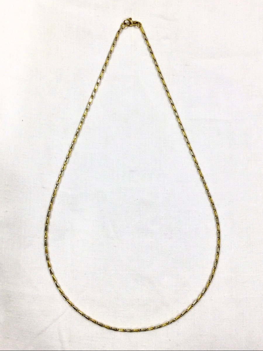 Yellow And White Gold Chain