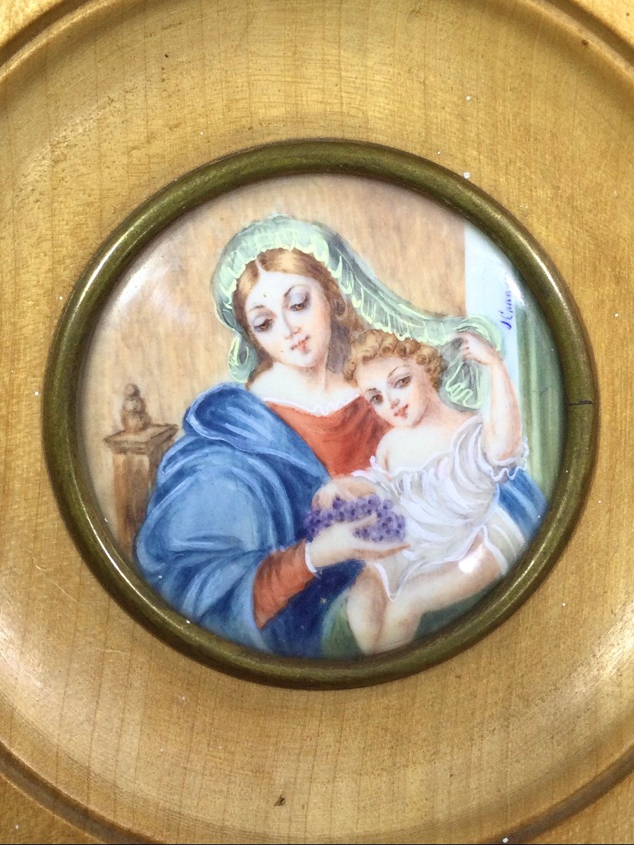 J. Canave - Miniature Virgin And Child-photo-1