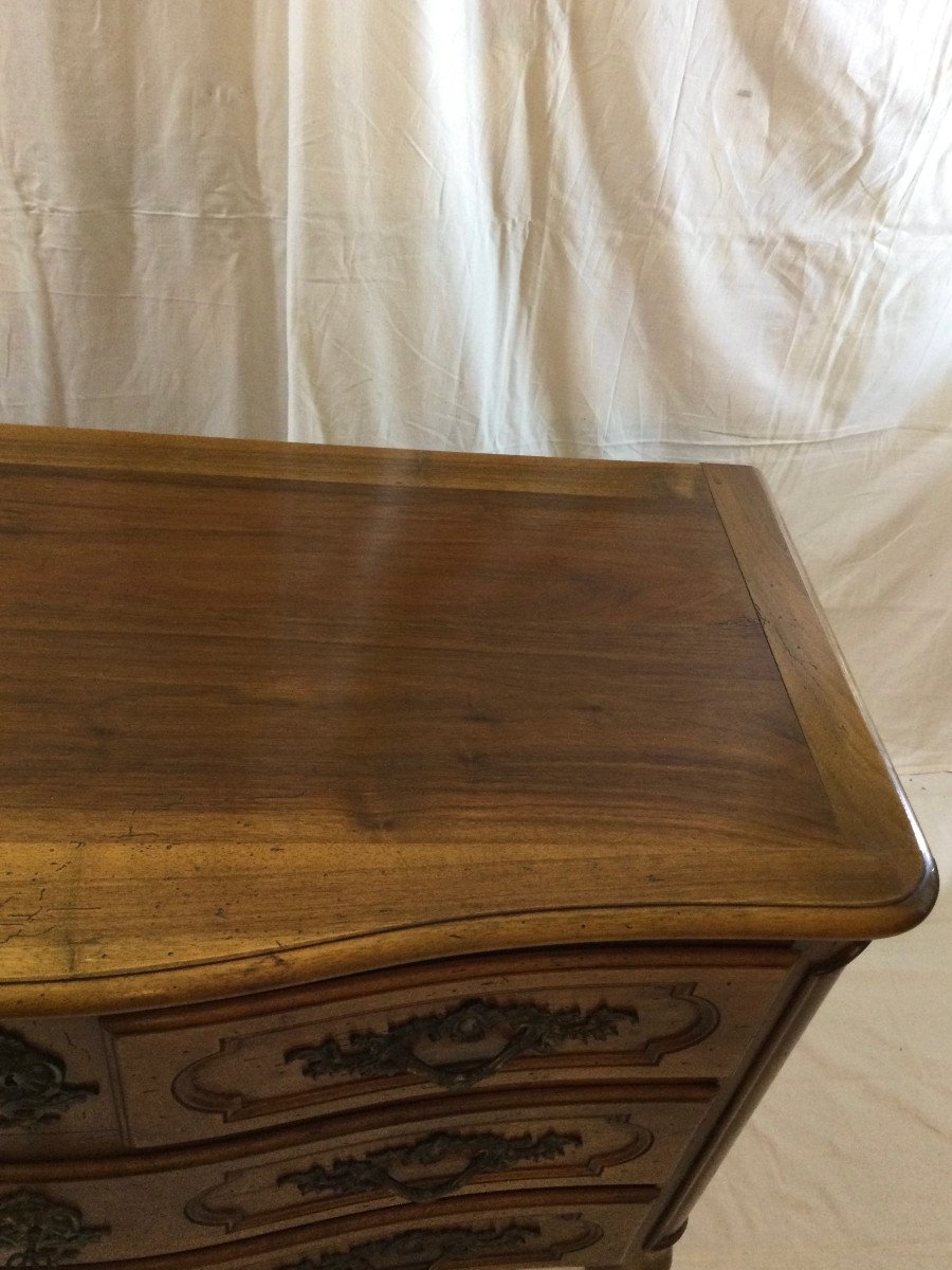 Chest Of Drawers In Walnut Louis XV-photo-1