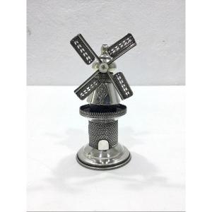 Judaica - Windmill Shaped Pill Box