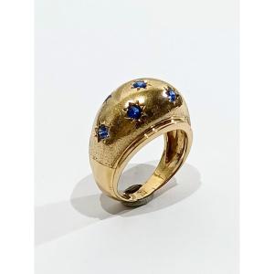 Gold Ring And Constellation Of Iolites